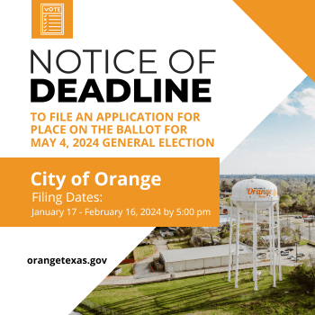 Notice of Deadline for Application for Place on Ballot