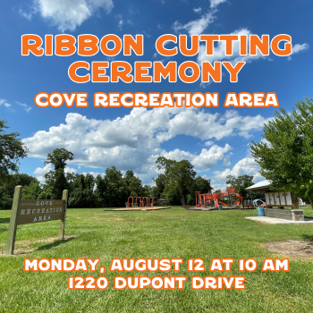 Ribbon Cutting Cove Rec Area