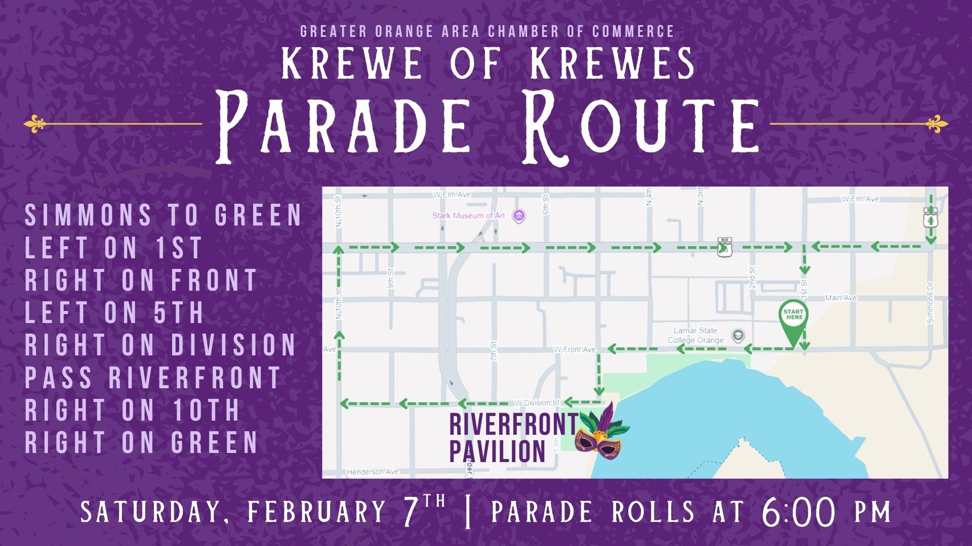 Mardi Gras - Parade Route